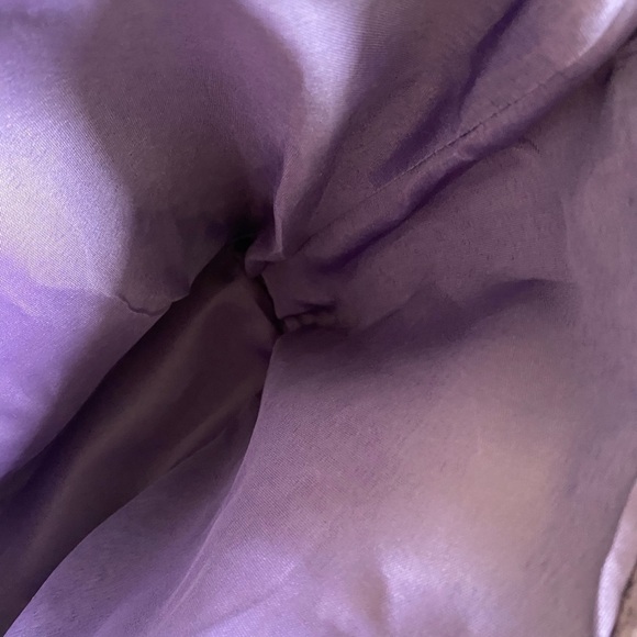 VTG Purple Sculpted Purple Straw Bag with Wooden Handles - Picture 12 of 12